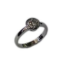 platinum ring set with 0,20ct diamomd 27003