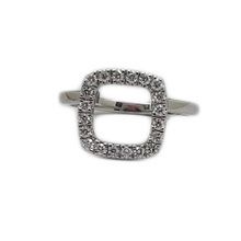 Optional halo surround set with twenty brilliant cut diamonds 0,02ct each
