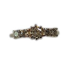 9ct gold moissanite ring 26540
