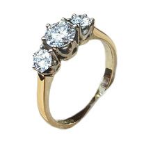 18ct gold diamond ring 27122