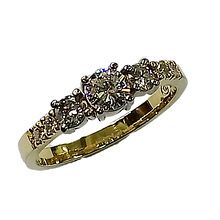 18ct yellow and white gold diamond ring 26865