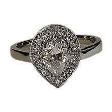 moissanite and diamond ring 26248