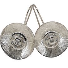 silver and diamond earrings 27014