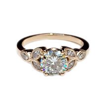Rose gold diamond ring