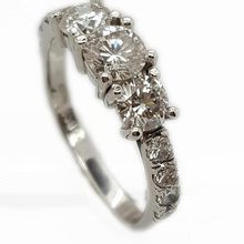 Classic diamond engagement ring