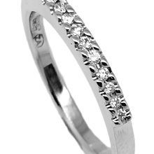 9ct white gold diamond half eternity ring