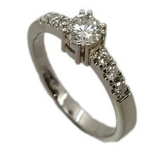 18ct white gold diamond engagement ring,