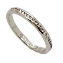 Platinum eternity ring set with diamonds