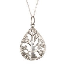 The family tree serves to express the strong bond of a family.

Families have a deep love for one other and a family is one of the greatest blessings that life gives us.

A family tree represents the family having deep roots , like a strong tree, and a strength that can weather any storm life brings.

Includes a sterling silver chain
